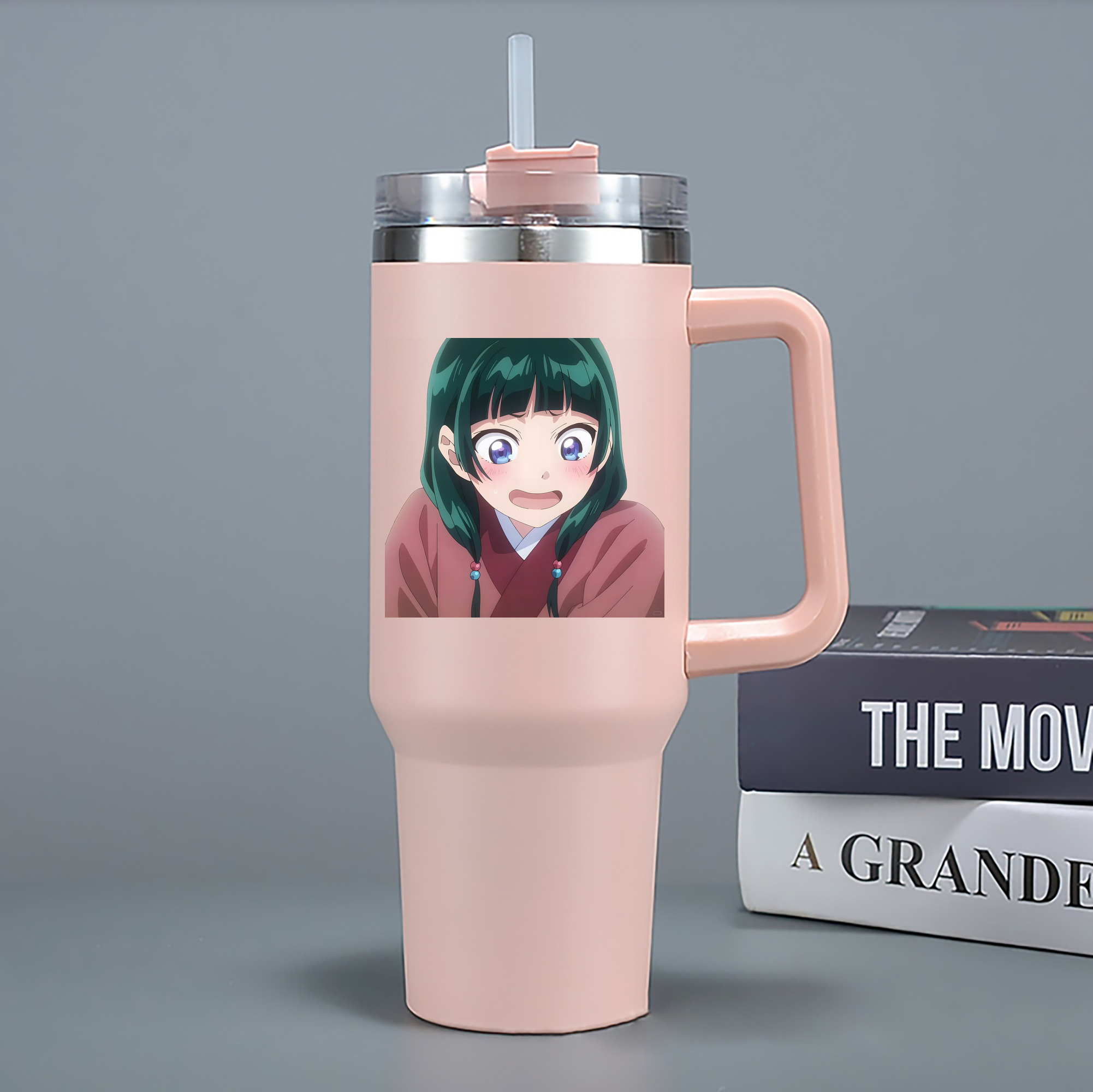 （画像用） 薬屋のひとりごと The Apothecary Diaries 1200mL車用タンブラー - クリスタルステッカー（プラスチックストロー付き）